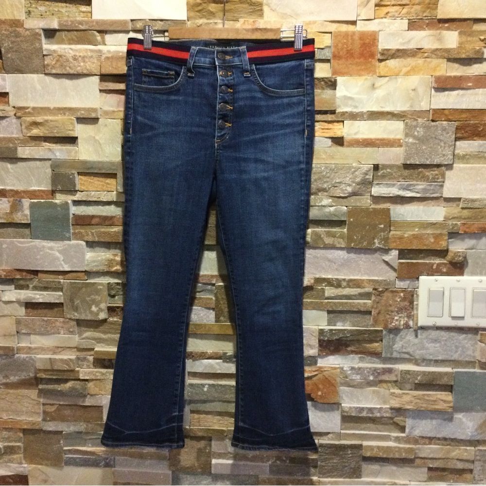 VERONICA BEARD Carolin10” Baby Boot Cropped Hight Rise Jeans
